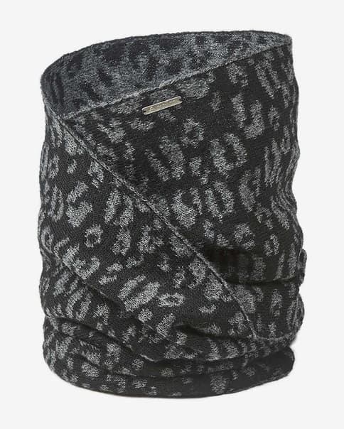 Tubular Cairn Sahana Snood negro leopardo