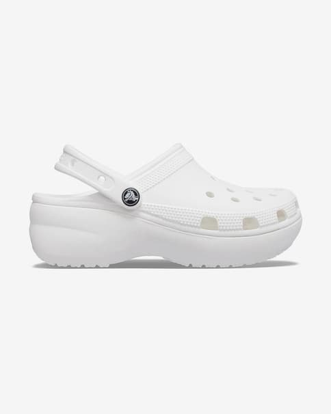 Crocs Classic Platform Damen weiß