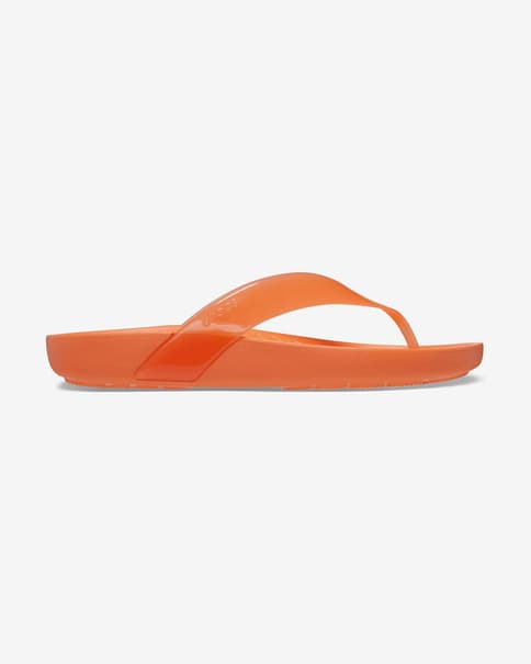 Crocs Splash Glossy Flip Persimmon Damen Flip-Flops orange