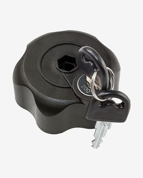 Pomo antirrobo para portabicicletas de techo Cruz tuerca M8