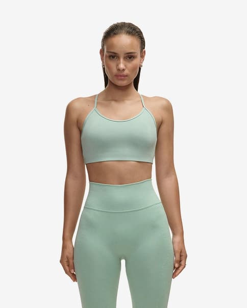Sutiã Casall Sleek Strappy Sport verde água