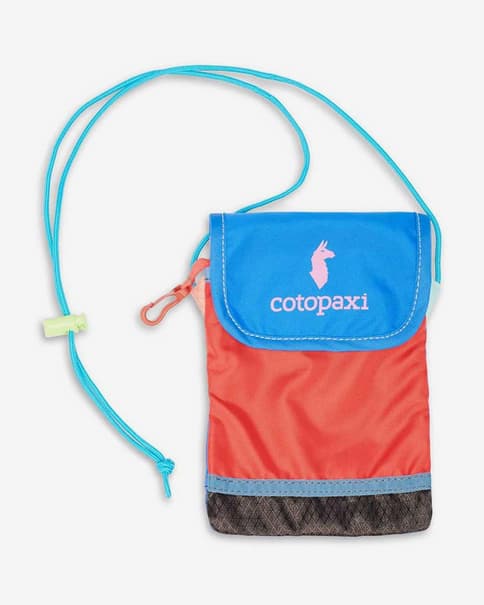 Bandolera Cotopaxi Maigo Neck Pouch rojo azul