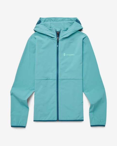 Chaqueta fina con capucha Cotopaxi Vuelta Performance azul celeste mujer