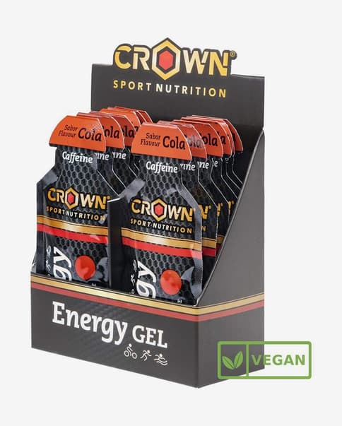 Gel energetico Crown Sport Nutrition Energy con caffeina gusto cola (12 unità)