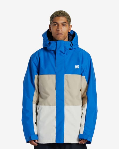 Chaqueta DC Shoes Defy azul eléctrico beige blanco