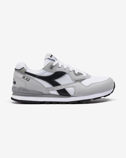 Zapatillas Diadora N92 gris plateado blanco
