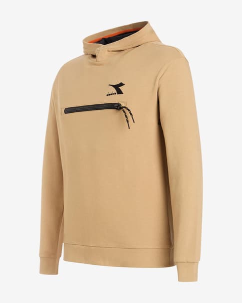 Sudadera con capucha Diadora Sweat Drift marrón claro