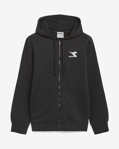 Sudadera con capucha Diadora Full Zip Core negro