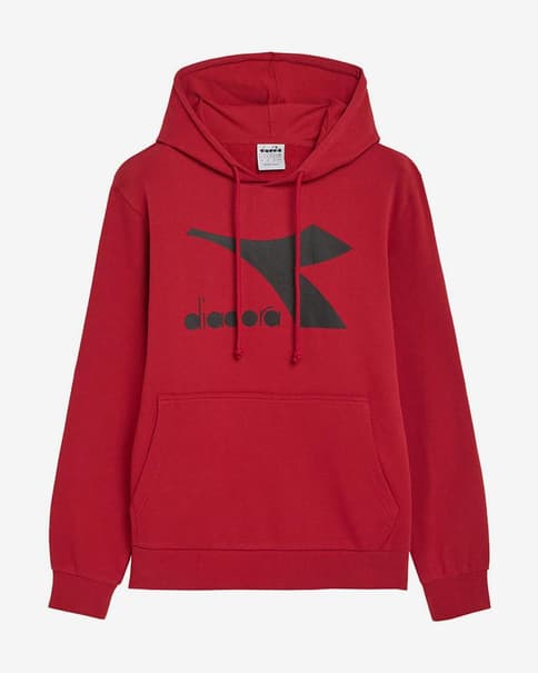 Sudadera con capucha Diadora Chromia Terry rojo negro