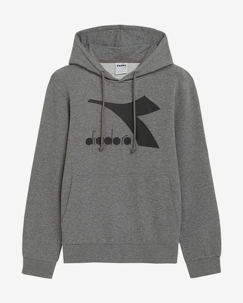 Sudadera con capucha Diadora Chromia Terry gris claro negro
