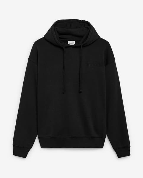 Sudadera con capucha Diadora Athl. Logo negro