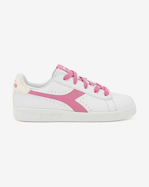 Zapatillas Diadora Game blanco rosa infantil