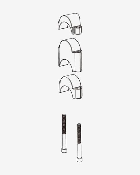 Kit de espaciadores Deda para extensiones manillar Parabolica y Fastblack
