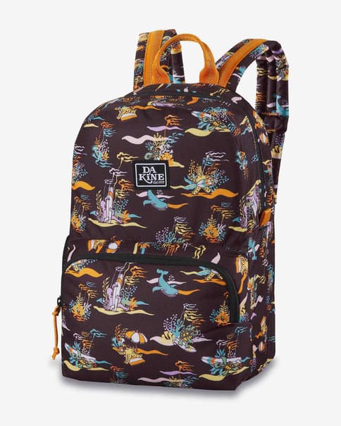 Mochila Dakine Cubby Pack 12L negro naranja infantil