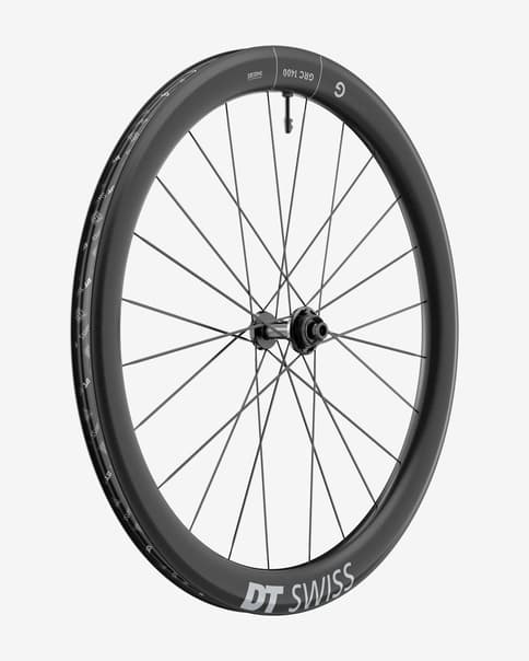Rueda delantera DT Swiss GRC 1400 Dicut Disc Center Lock Eje pasante 12x100 mm