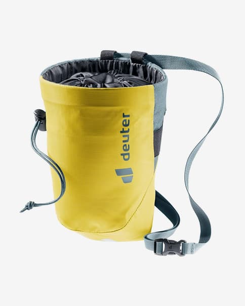 Bolsa para magnesio Deuter Gravity Chalk Bag II L amarillo