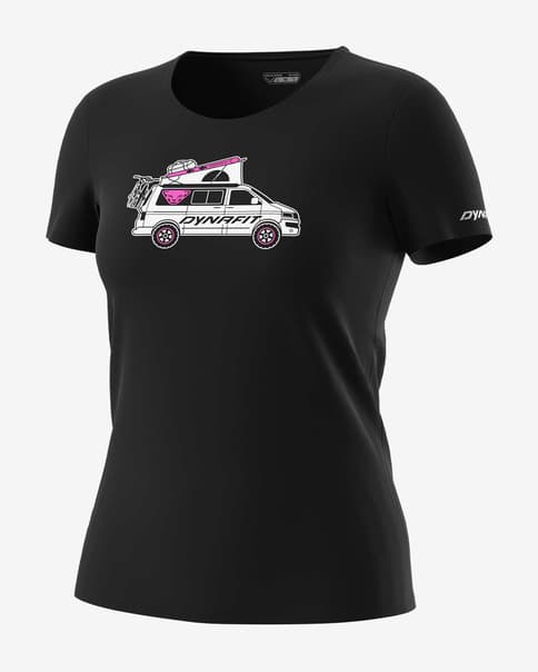 Camiseta Dynafit Graphic manga corta negro blanco mujer
