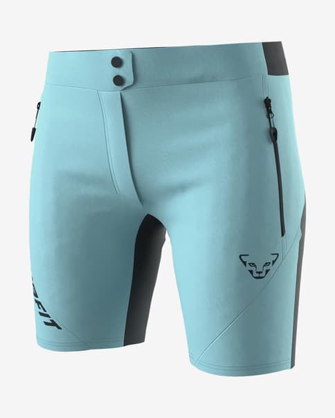 Pantalón corto Dynafit Transalper 2 Light Dynastretch azul celeste mujer