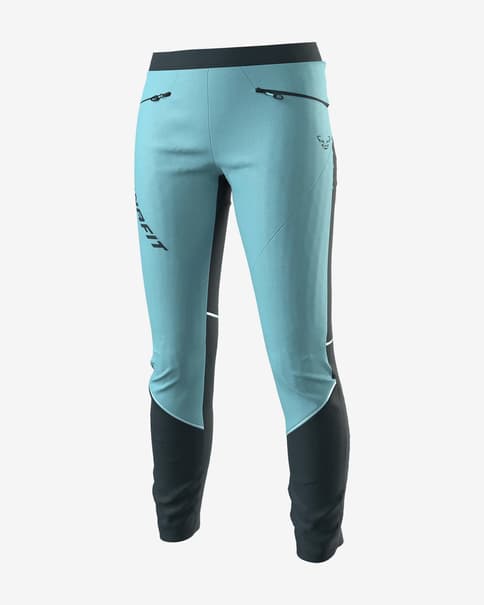 Pantalón largo Dynafit Traverse Dynastretch azul celeste mujer