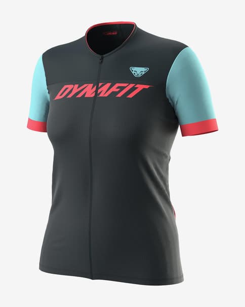 Maillot Dynafit Ride Light Full Zip manga corta azul noche rosa mujer