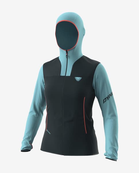 Chaqueta fina Dynafit Traverse Polartec azul marino azul celeste mujer