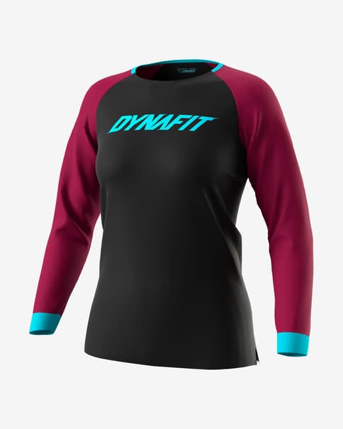 Maillot Dynafit Ride manga larga negro lila mujer