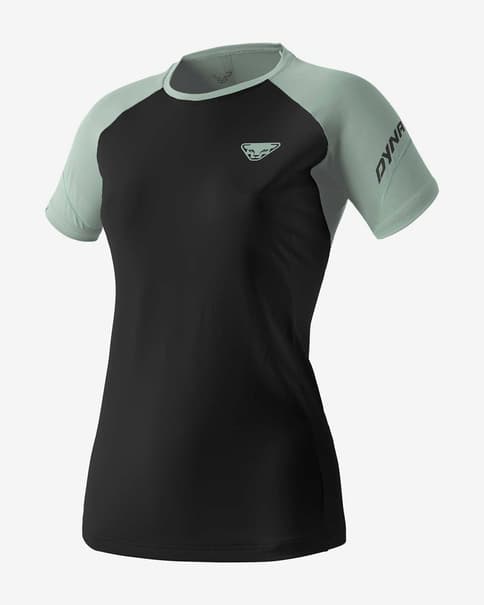 Camiseta Dynafit Alpine Pro manga corta negro azul celeste mujer