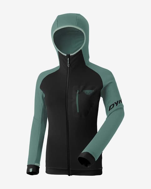 Chaqueta con capucha Dynafit Radical Polartec verde pálido mujer