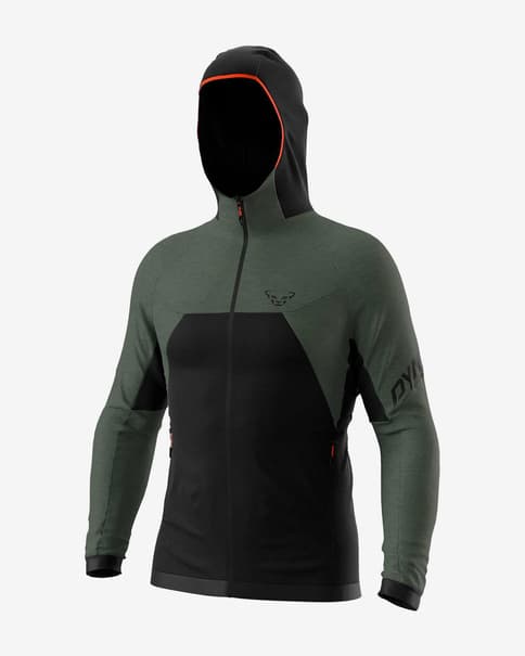 Chaqueta con capucha Dynafit Tour Thermal verde grisáceo