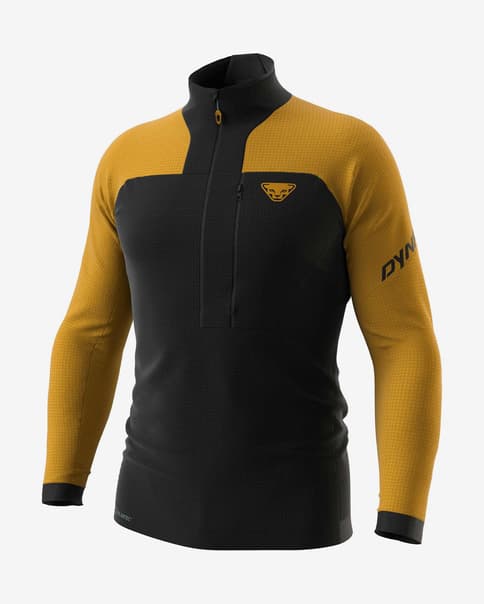 Forro polar Dynafit Speed Polartec Half Zip negro amarillo pálido