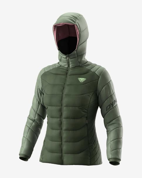 Chaqueta con capucha Dynafit Tigard Down verde mujer
