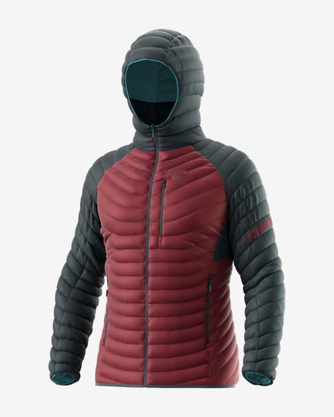 Chaqueta con capucha Dynafit Radical granate azul noche
