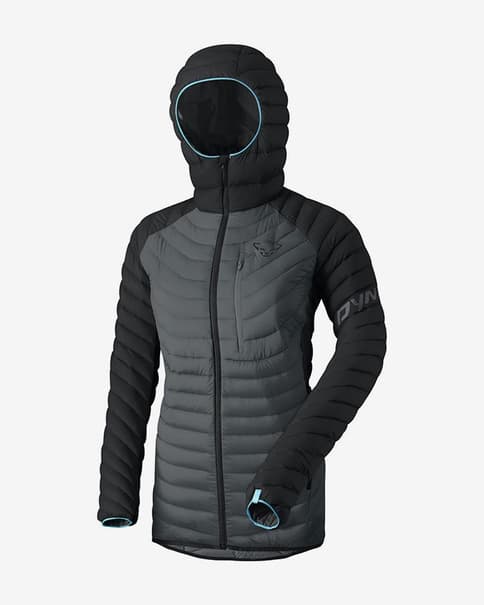 Chaqueta cortavientos Dynafit Radical Down Hooded negro mujer