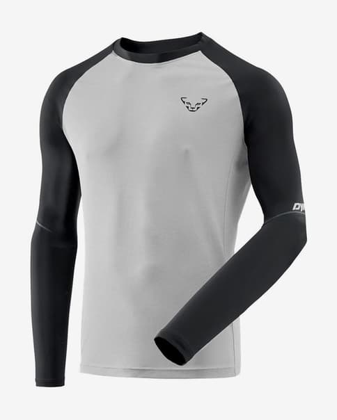 Camiseta Dynafit Alpine Pro manga larga gris negro blanco