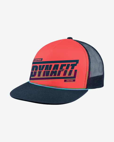 Gorra Dynafit Graphic Trucker rosa coral azul marino