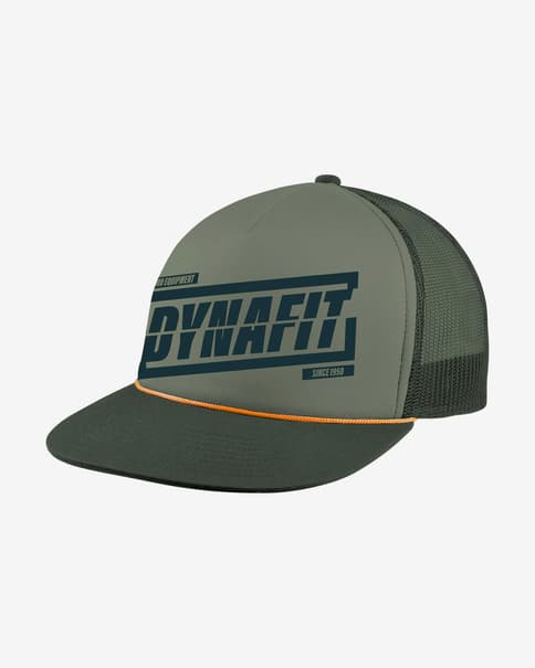 Gorra Dynafit Graphic Trucker gris oscuro verde
