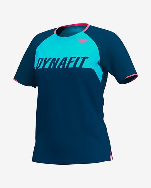 Maillot Dynafit Ride manga corta azul mujer