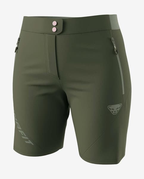 Pantalón corto Dynafit Transalper 2 Light Dynastretch verde oliva mujer