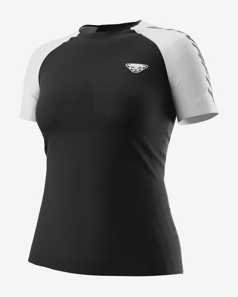 Camiseta Dynafit Ultra 3 S-Tech manga corta negro blanco mujer