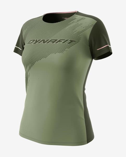 Camiseta Dynafit Alpine 2 manga corta verde bosque mujer