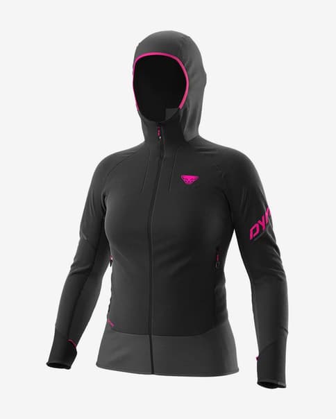 Chaqueta con capucha Dynafit Mezzalama Polartec Alpha negro gris mujer