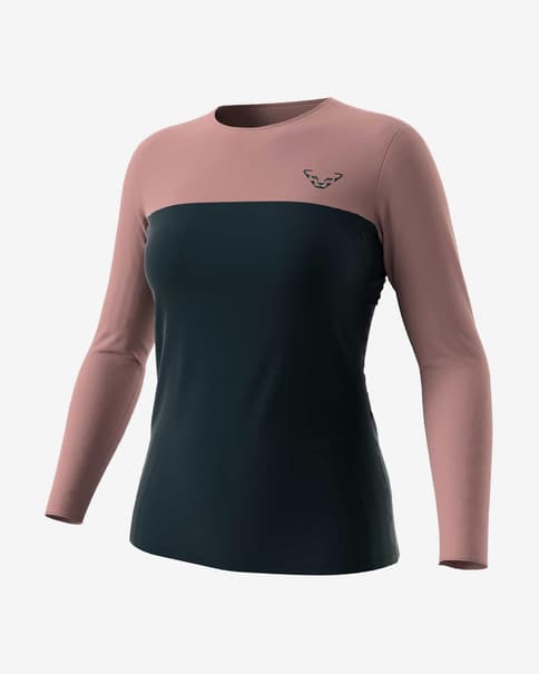 Camiseta Dynafit Traverse S-Tech manga larga rosa mujer