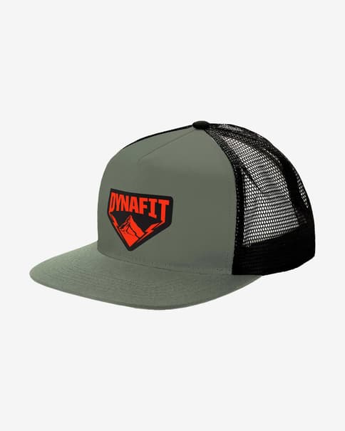 Gorra Dynafit Patch Trucker verde naranja