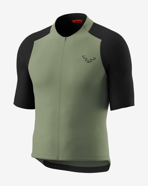 Maillot Dynafit Ride Light Full Zip manga corta verde