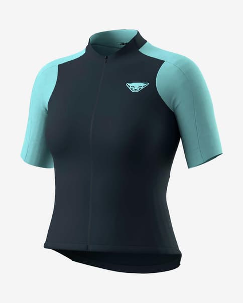 Maillot Dynafit Ride Light Full Zip manga corta azul oscuro mujer