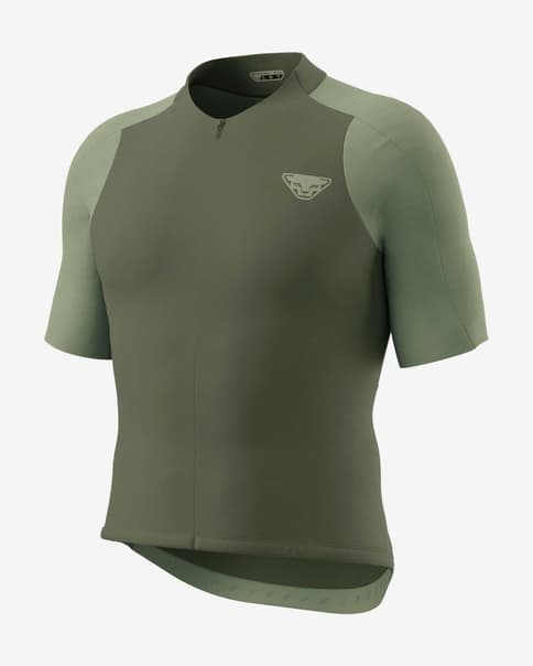 Maillot Dynafit Ride Light Half Zip manga corta verde oliva