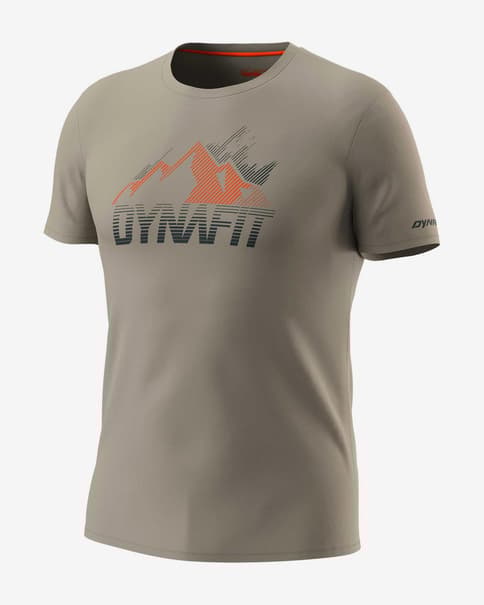 Camiseta Dynafit Transalper Graphic manga corta marrón claro naranja
