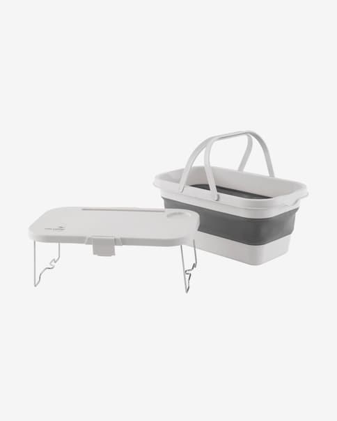Easy Camp Picnic mand en tafeltje wit