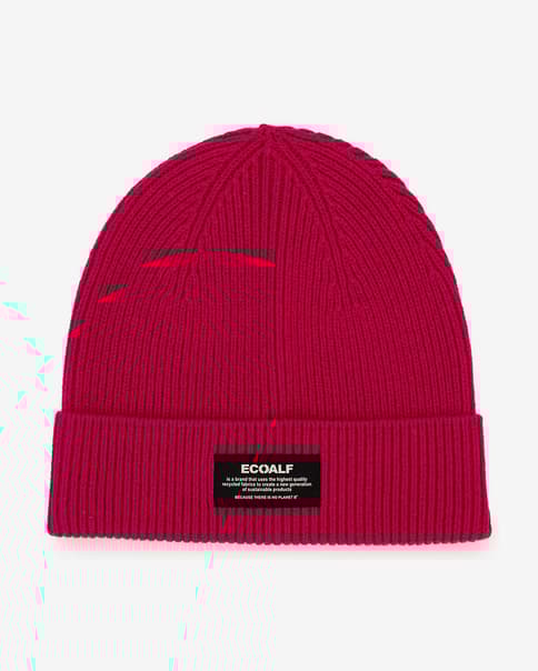 Gorro Ecoalf Thin rojo intenso