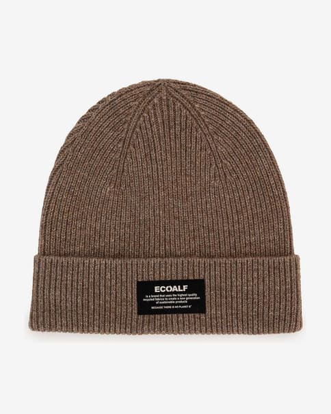 Gorro Ecoalf Thin marrón oscuro